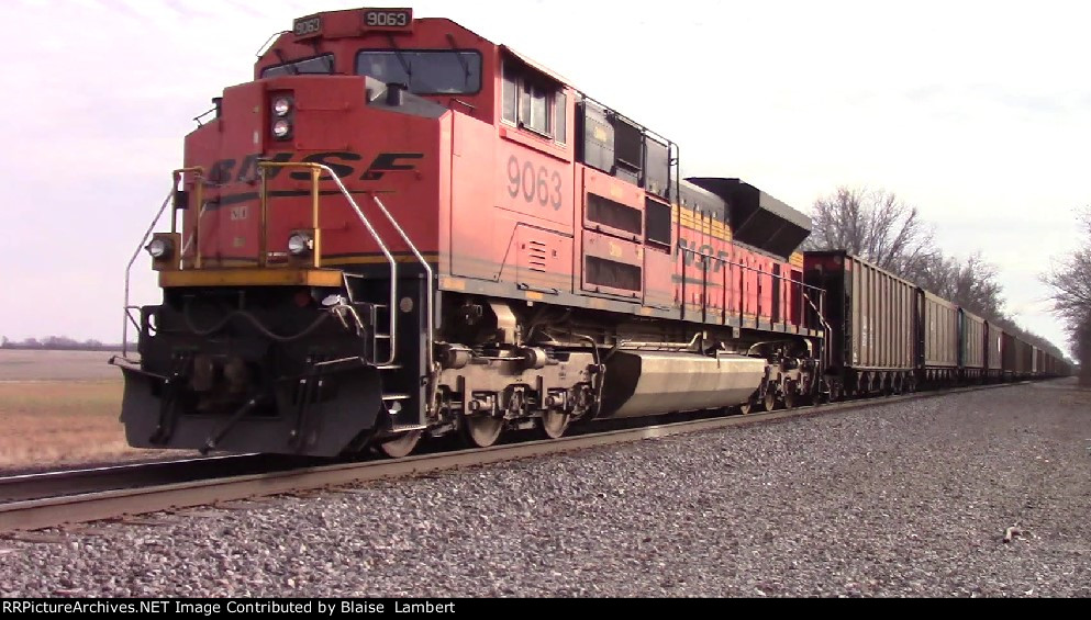 BNSF coal train DPU